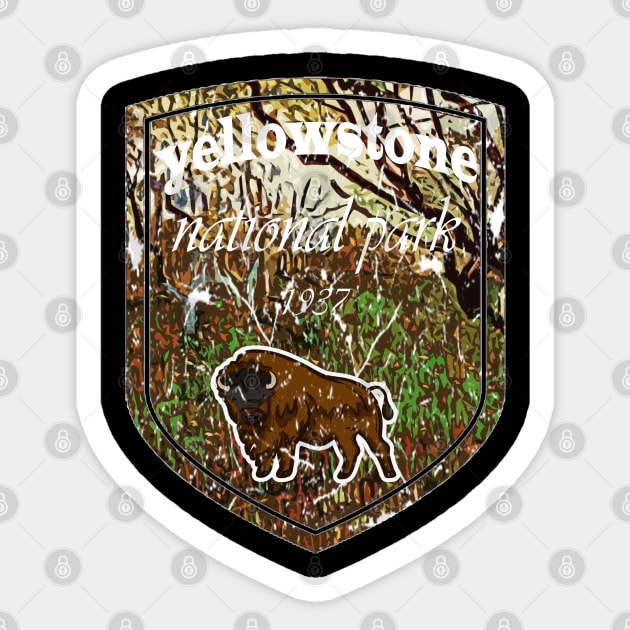 yellowstone national park Sticker by mohamed705